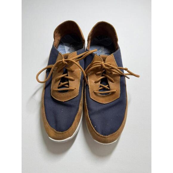 OluKai Kihi in Trench Blue/Tan Size 10 Boat Shoes - Picture 3 of 6